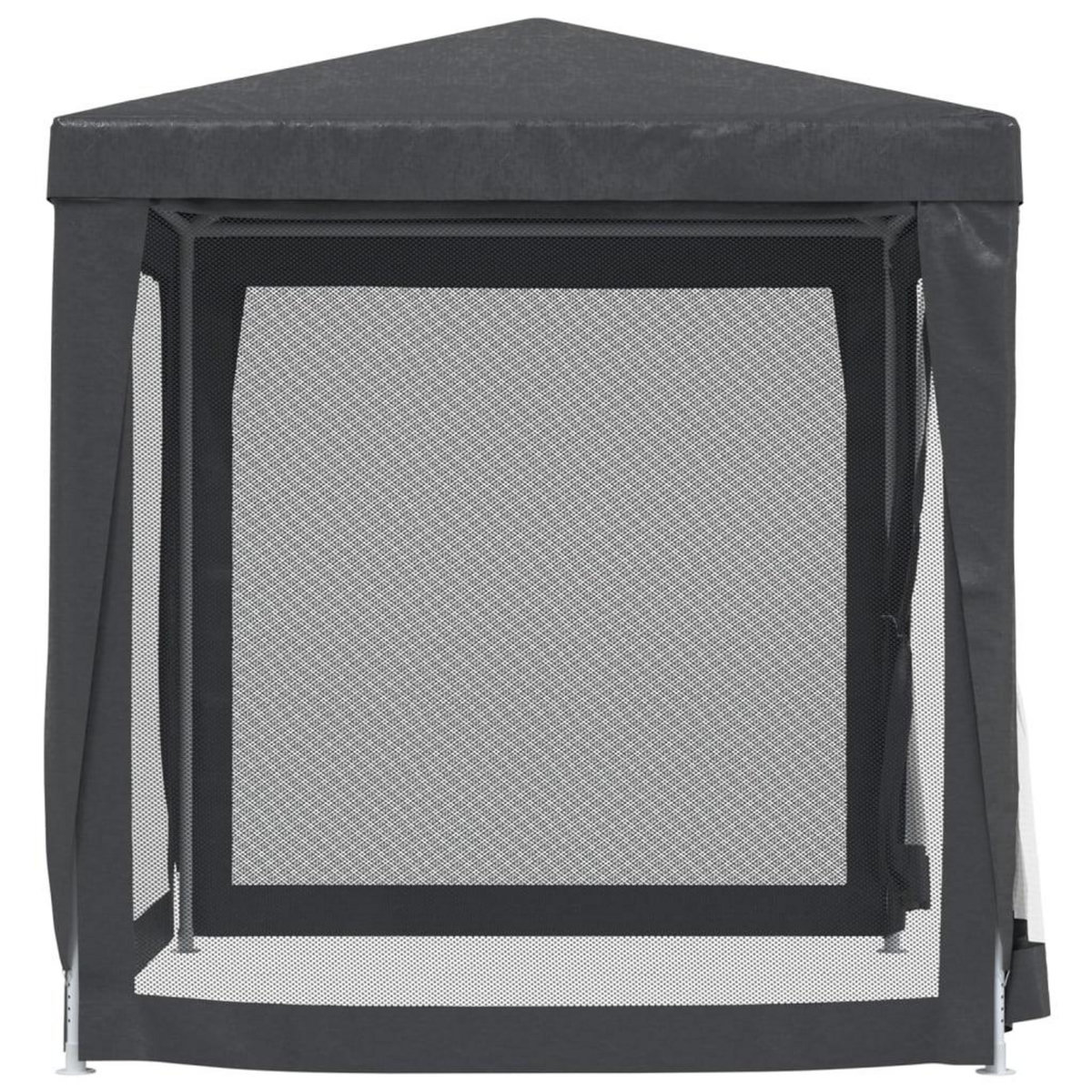 VIDAXL Tente de fete avec 4 parois laterales en maille Anthracite 2x2m