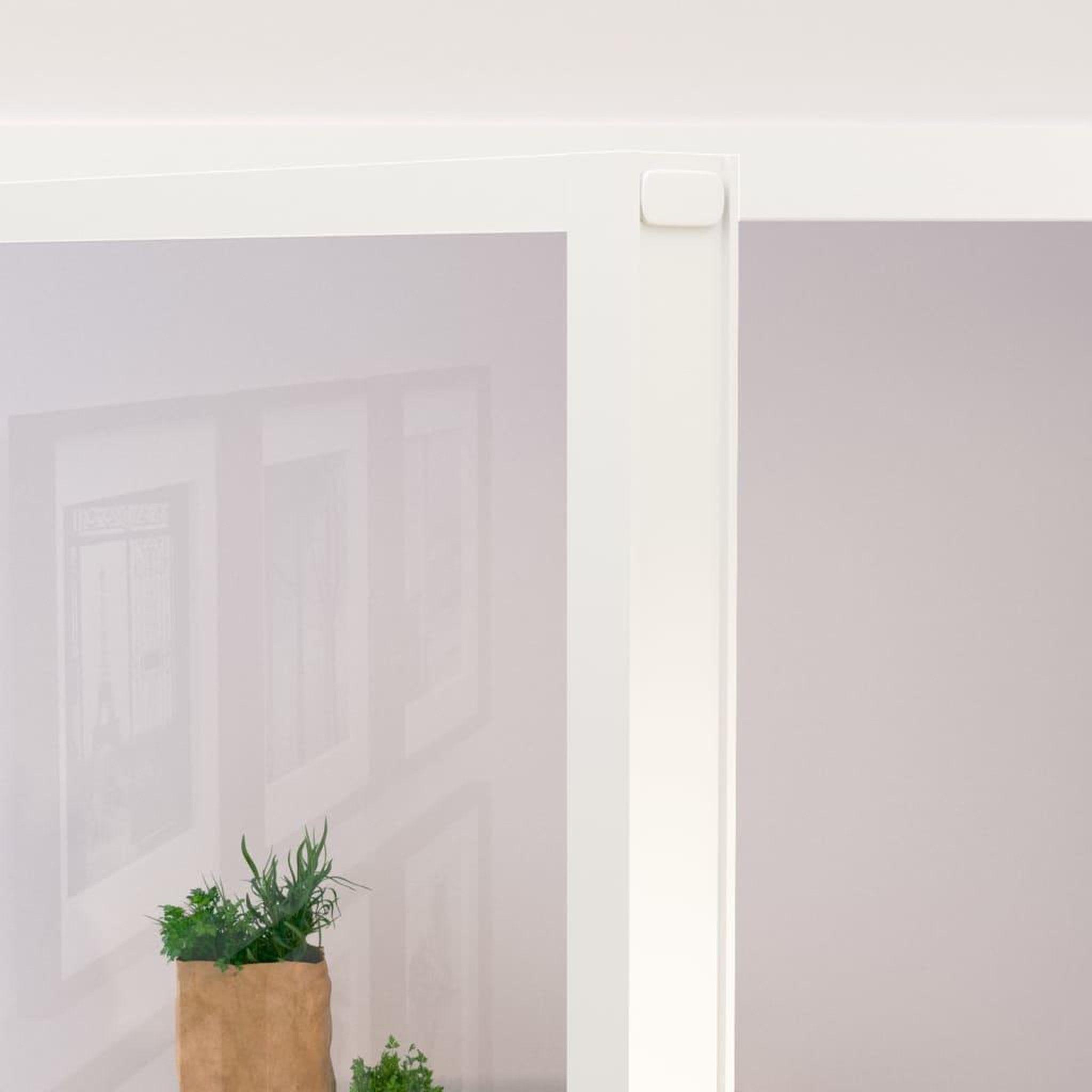 Voir la diapositive 5 : VIDAXL Porte d'interieur Blanc 76x201,5 cm Trempe verre aluminium fin