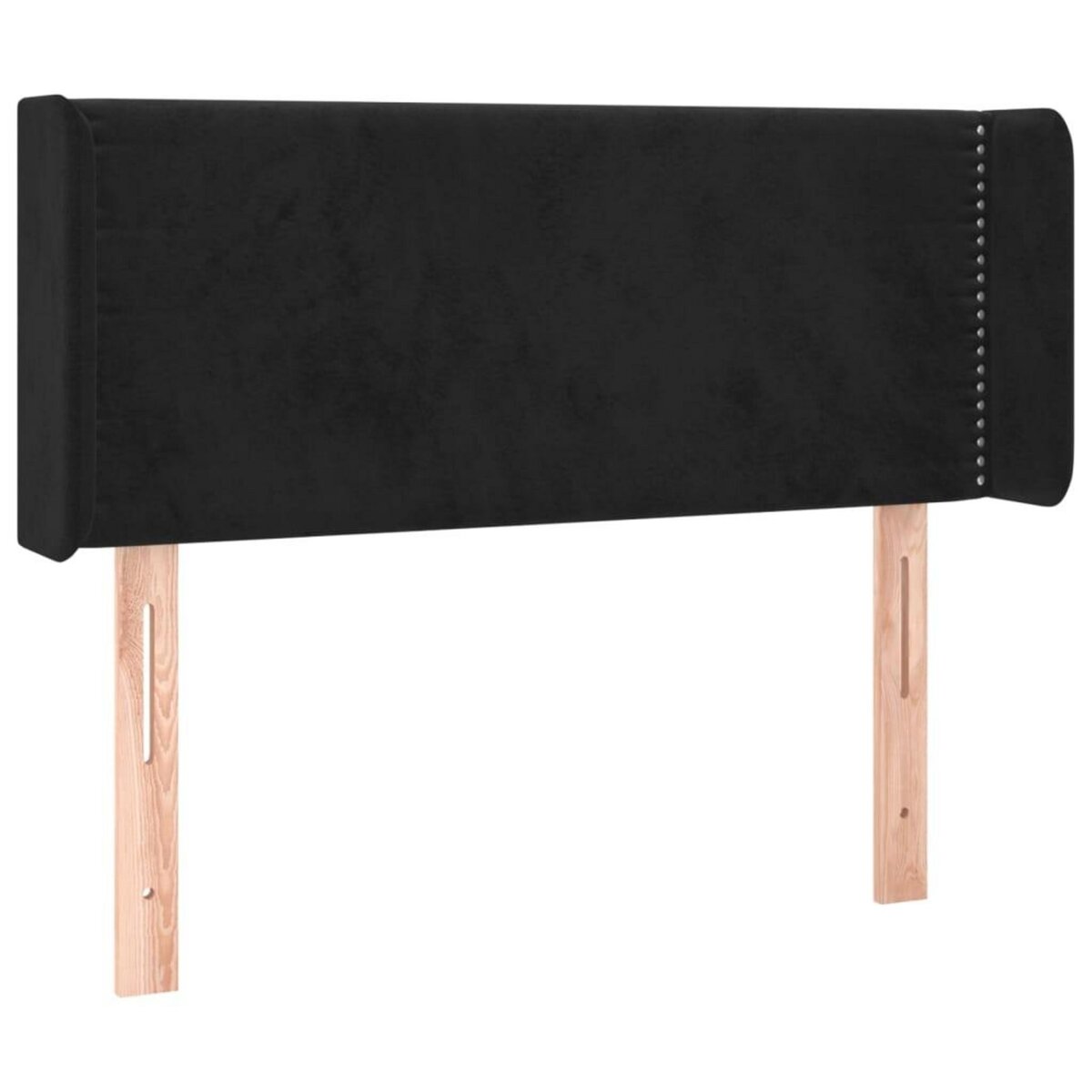 VIDAXL Tete de lit a LED Noir 83x16x78/88 cm Velours