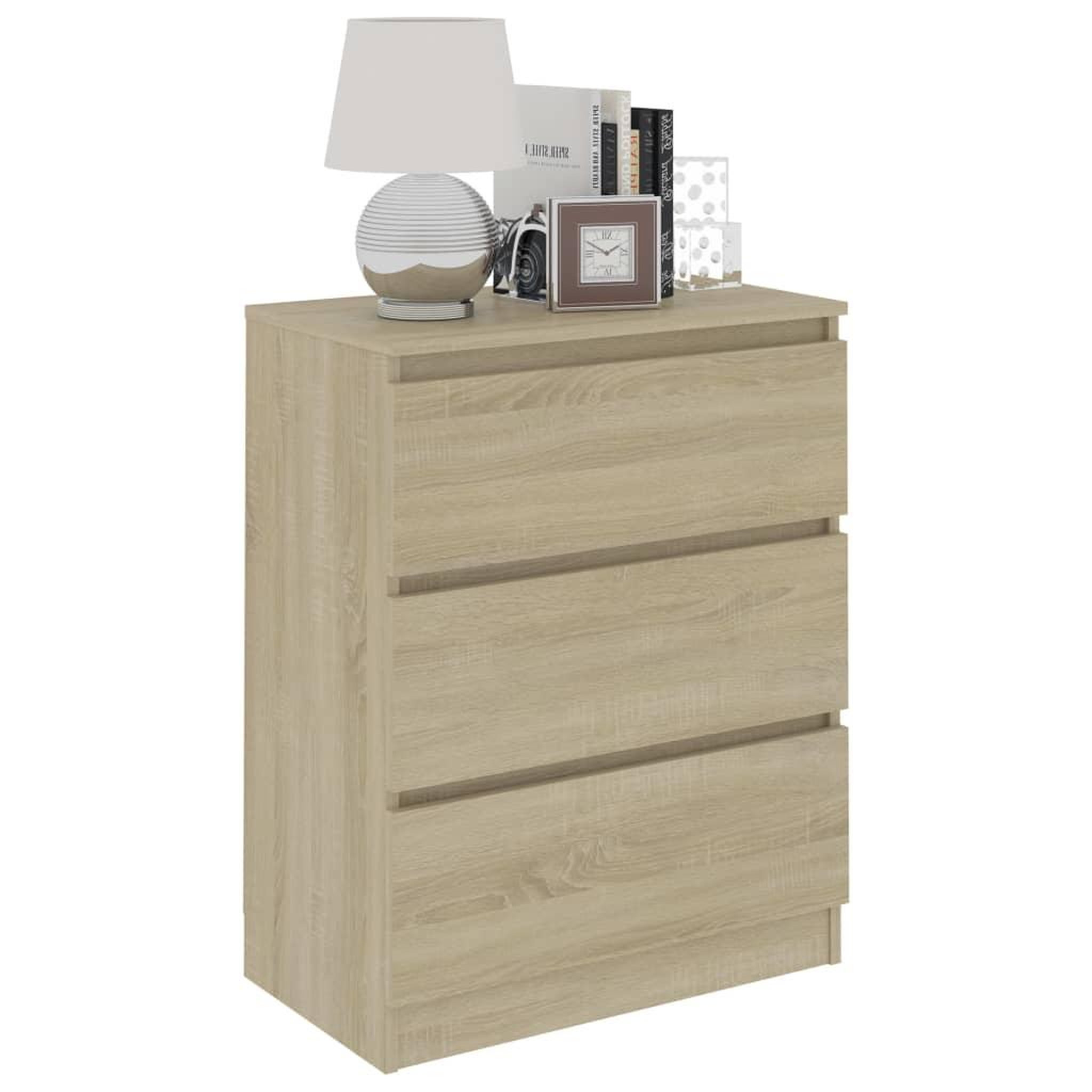 Voir la diapositive 3 : VIDAXL Buffet Chene sonoma 60x35x76 cm Bois d'ingenierie