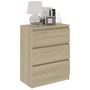 Voir la diapositive 3 : VIDAXL Buffet Chene sonoma 60x35x76 cm Bois d'ingenierie
