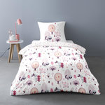 Dourev Housse de couette 140x200 ZORRO + 1 taie 100% coton