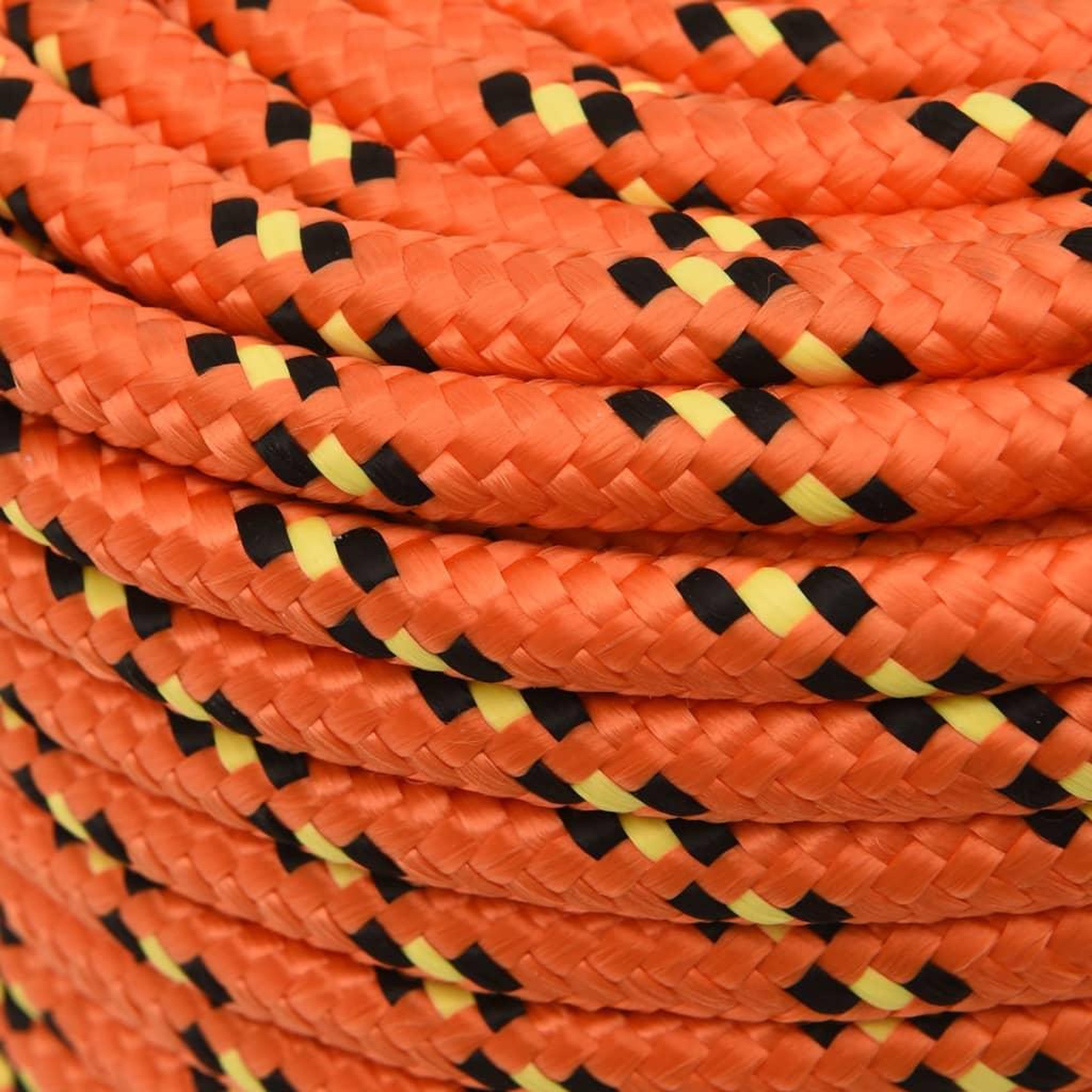 Voir la diapositive 4 : VIDAXL Corde de bateau Orange 14 mm 100 m Polypropylene