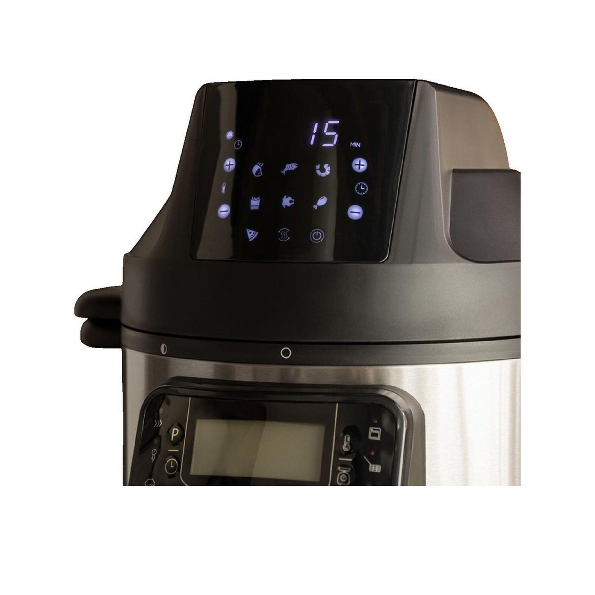 Voir la diapositive 2 : CECOTEC Robot de cuisine Cecotec Olla GM H Deluxe Fry Noir et acier inoxydable