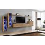 Voir la diapositive 2 : Paris Prix Ensemble Meuble TV  Switch Lamel XI  330cm Naturel