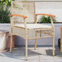 Voir la diapositive 1 : VIDAXL Chaises de jardin coussins lot de 2 beige resine tressee acacia