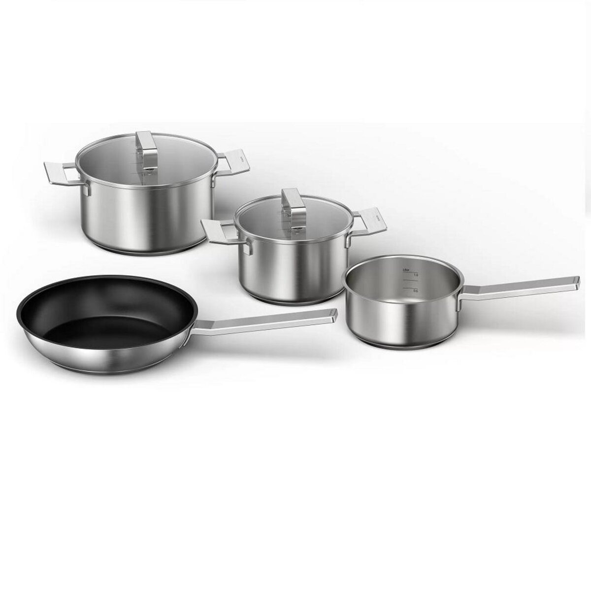 Siemens Batterie de cuisine 4 pièces acier inoxydable - HZ9SE040