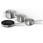 Siemens Batterie de cuisine 4 pièces acier inoxydable - HZ9SE040