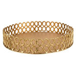 Paris Prix Plateau Rond Design Cercles  Evano  49cm Or