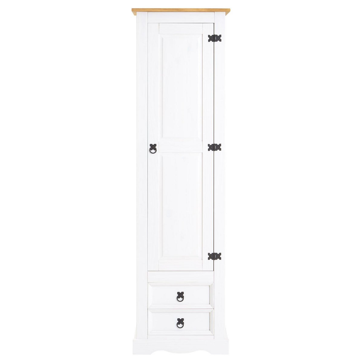 IDIMEX Armoire TEQUILA avec 1 porte et 2 tiroirs, en pin massif