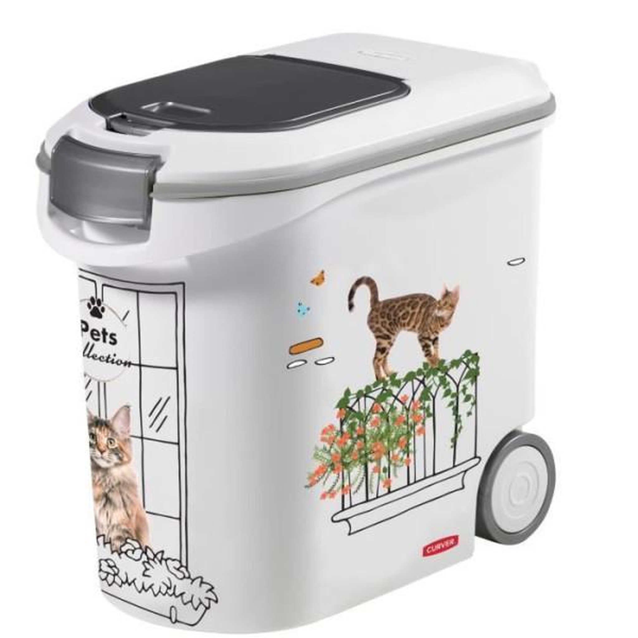 CURVER Conteneur a croquettes CURVER - 35L/12 kg - PETS COLLECTION - Pour chat