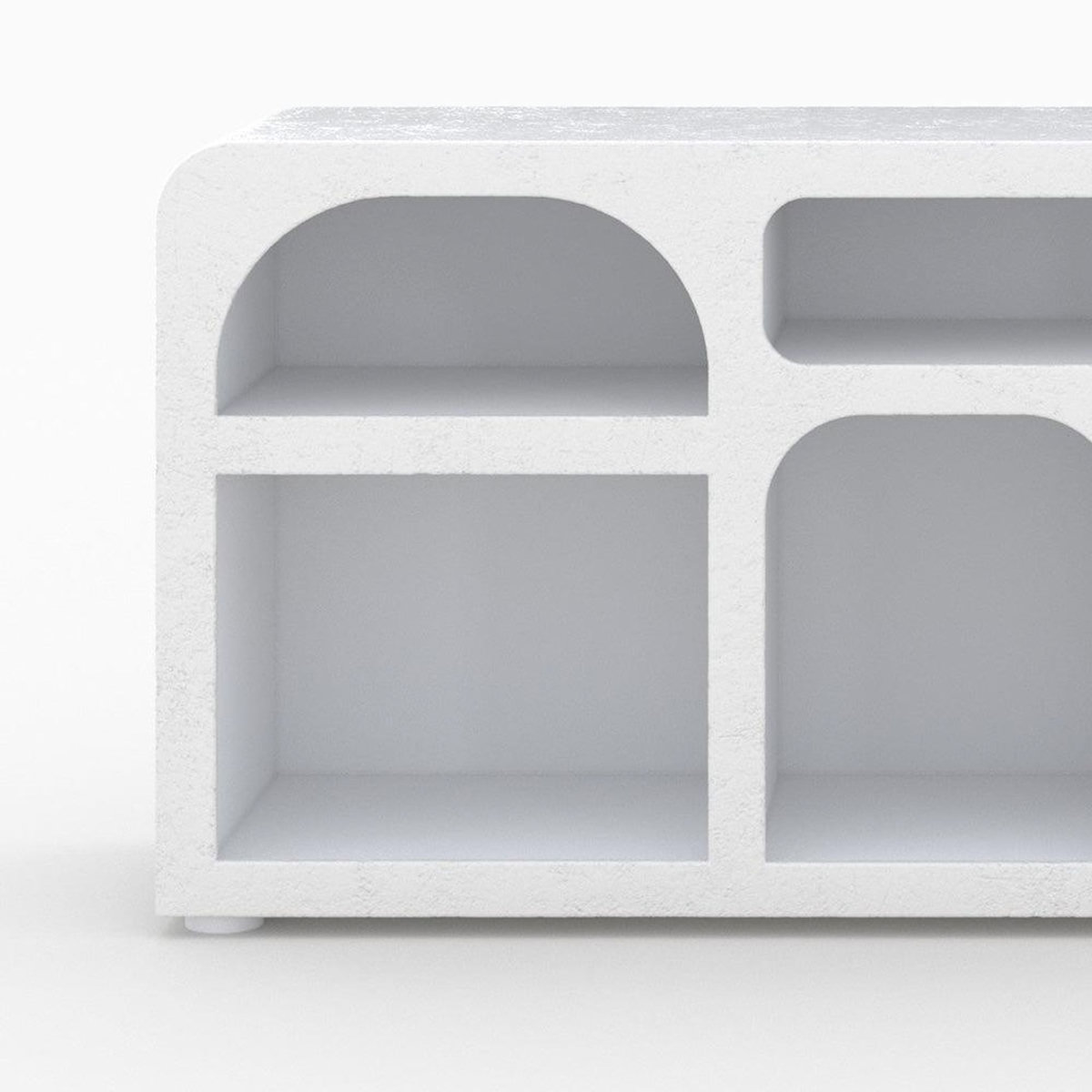 Rendez vous déco Buffet en plâtre blanc cassé 160 cm-Fira