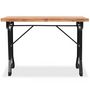 Voir la diapositive 3 : VIDAXL Table a manger dessus en bois de sapin massif 122x65x82 cm