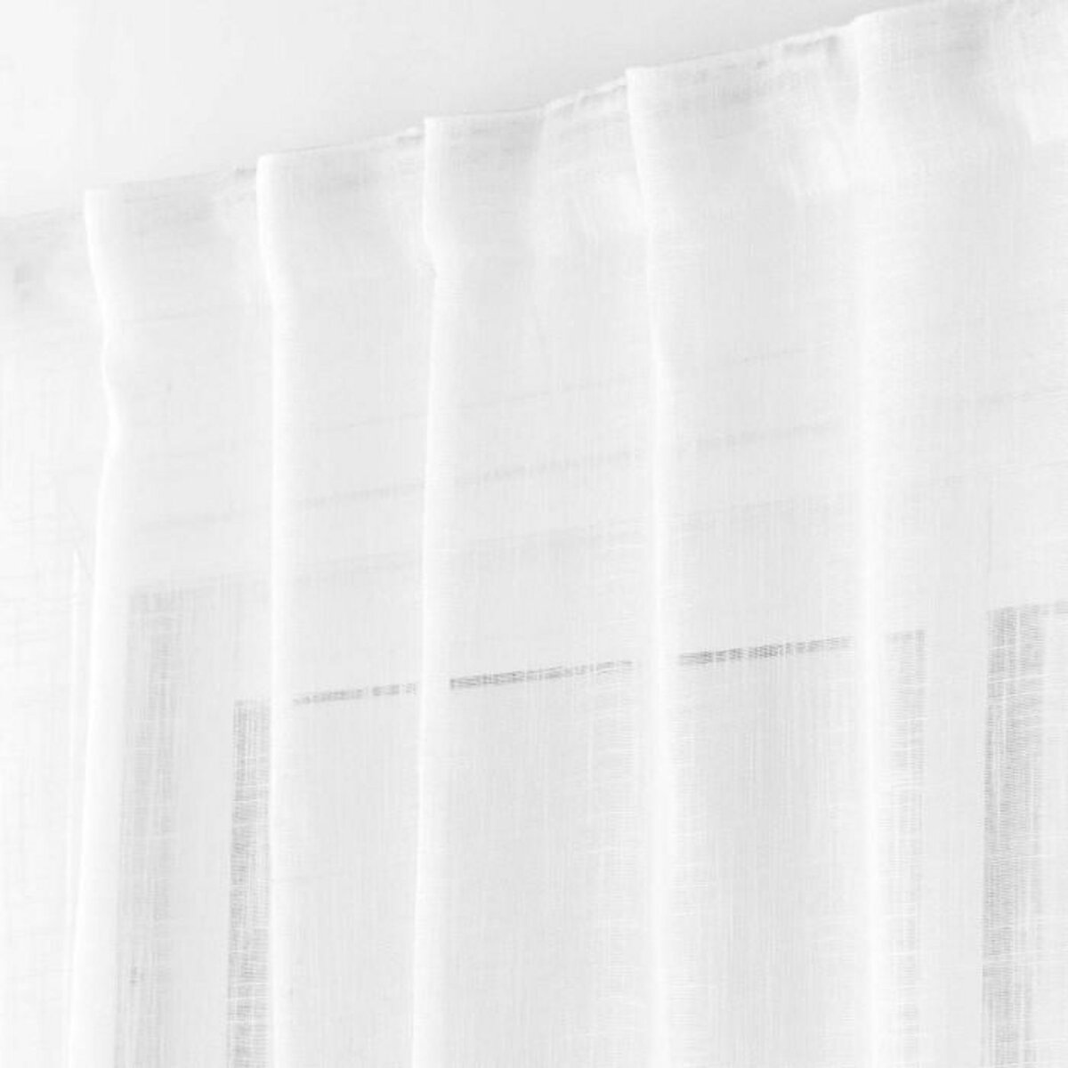 Paris Prix Rideau Voilage à Passants  Haltona  140x240cm Blanc