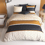 Voir la diapositive 3 : ATELIER DU COTON Parure de couette 100%coton 57fils/cm2 - felora