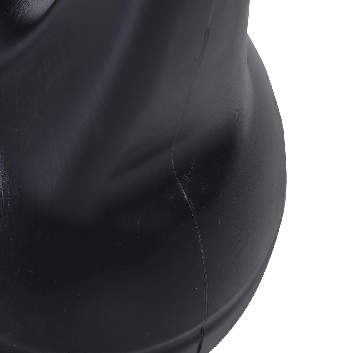 HOMCOM Kettlebell 8 Kg - haltère boule - poignée ergonomique - PVC noir