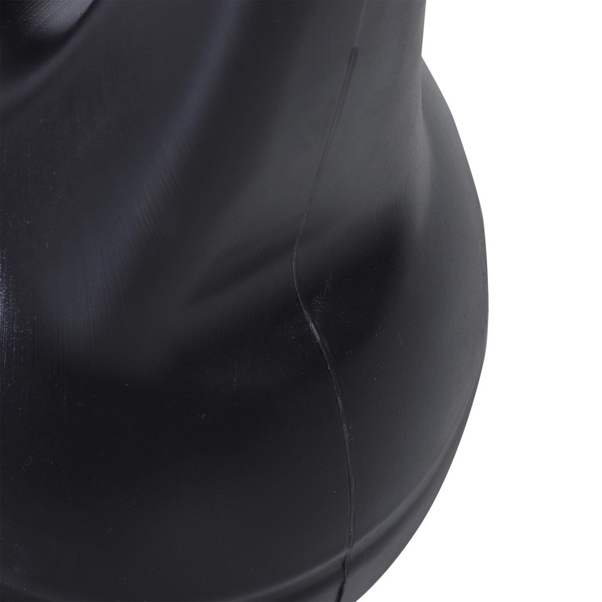 HOMCOM Kettlebell 8 Kg - haltère boule - poignée ergonomique - PVC noir