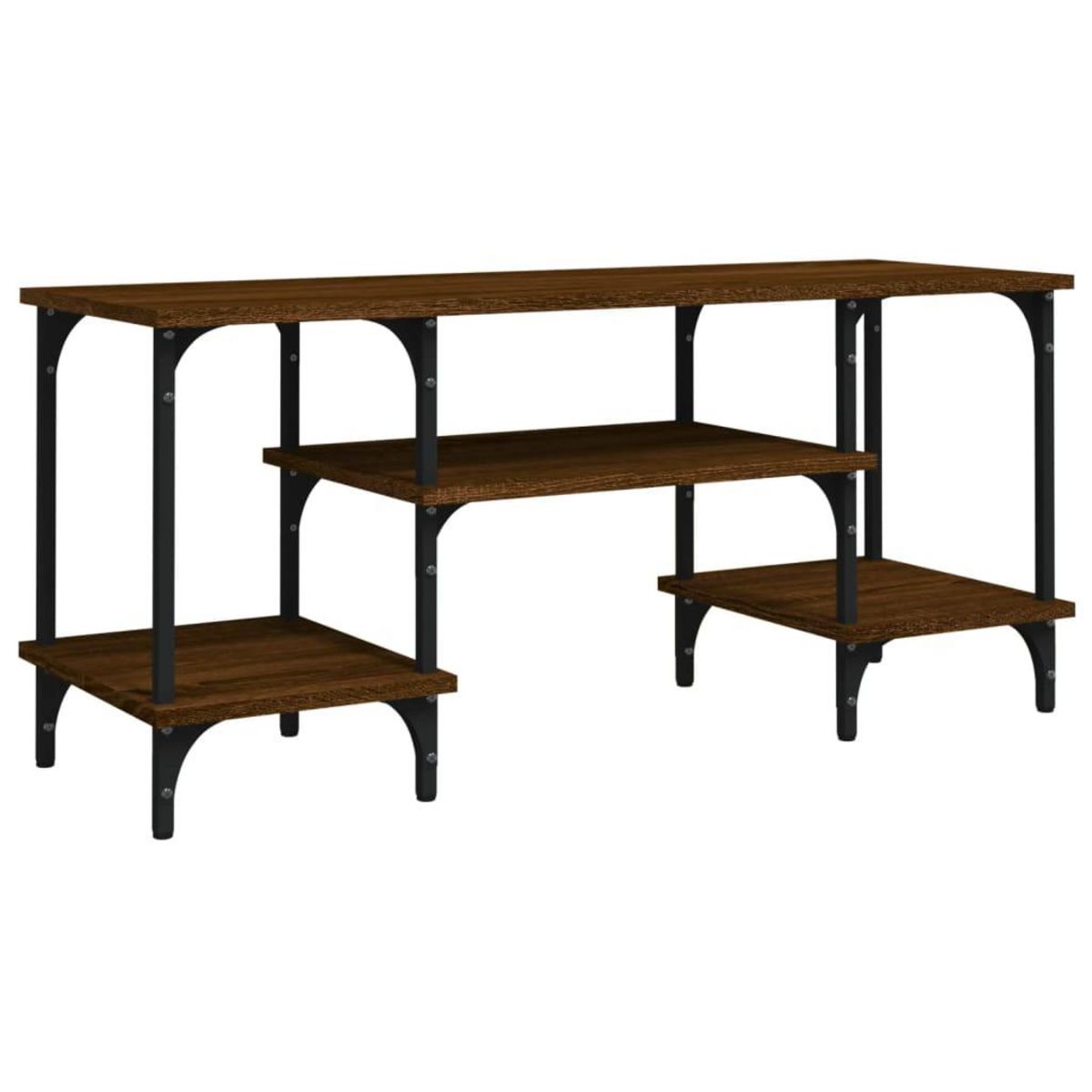 VIDAXL Meuble TV chene marron 102x35x45,5 cm bois d'ingenierie