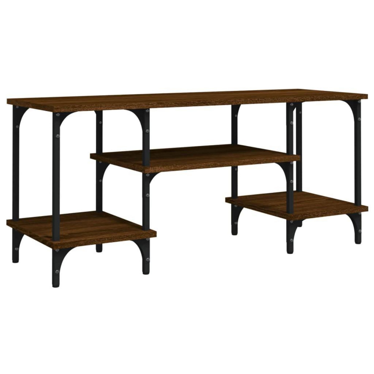 VIDAXL Meuble TV chene marron 102x35x45,5 cm bois d'ingenierie