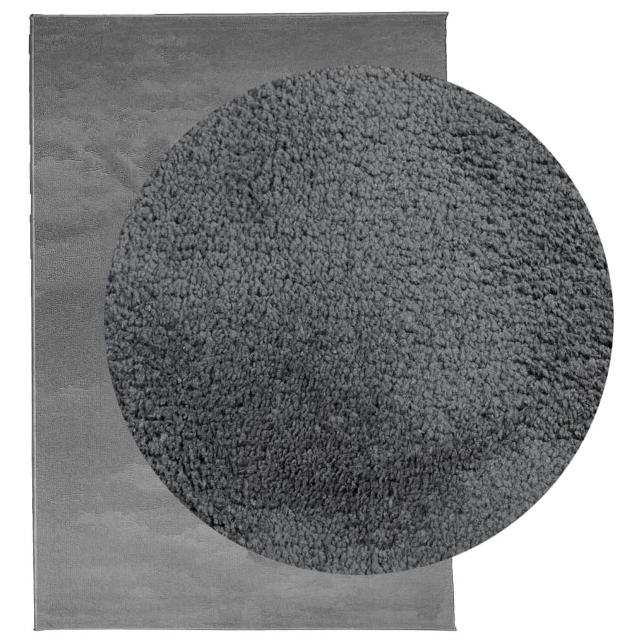 Voir la diapositive 3 : VIDAXL Tapis OVIEDO a poils courts anthracite 200x280 cm