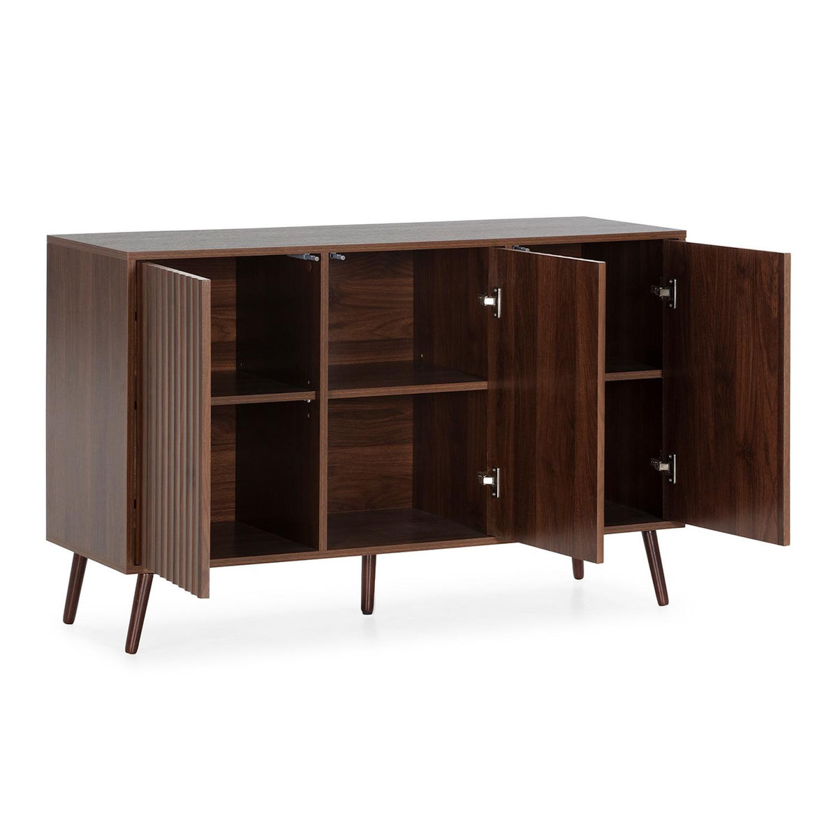 VS VENTA-STOCK Buffet Lluvia 3 portes effet noyer