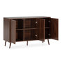 Voir la diapositive 3 : VS VENTA-STOCK Buffet Lluvia 3 portes effet noyer
