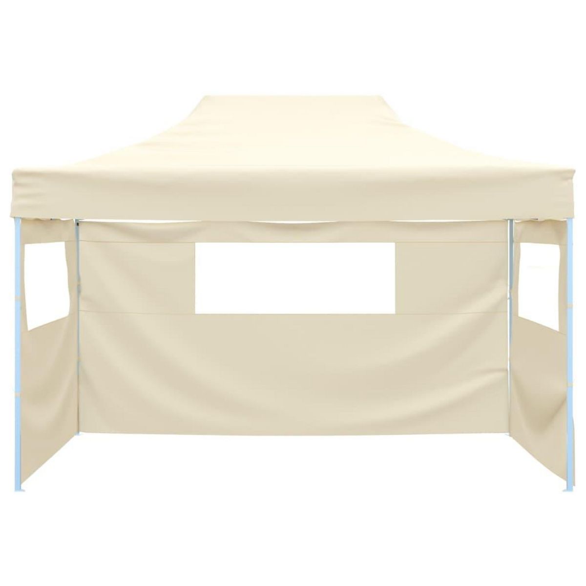 VIDAXL Tente pliable avec 3 parois 3 x 4,5 m Creme