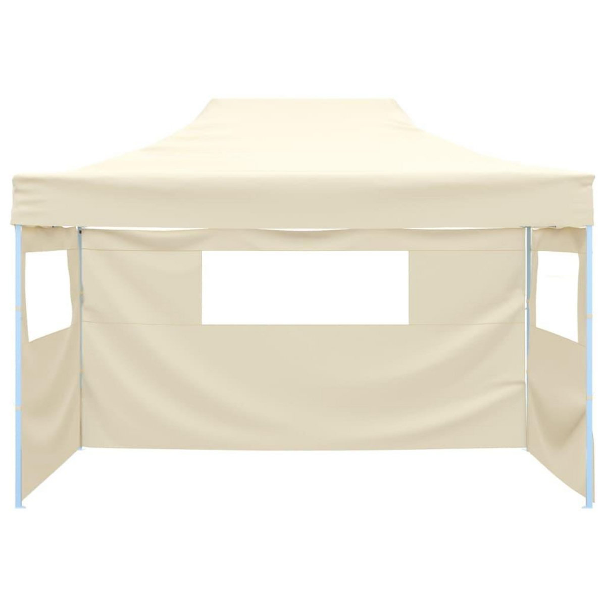 VIDAXL Tente pliable avec 3 parois 3 x 4,5 m Creme