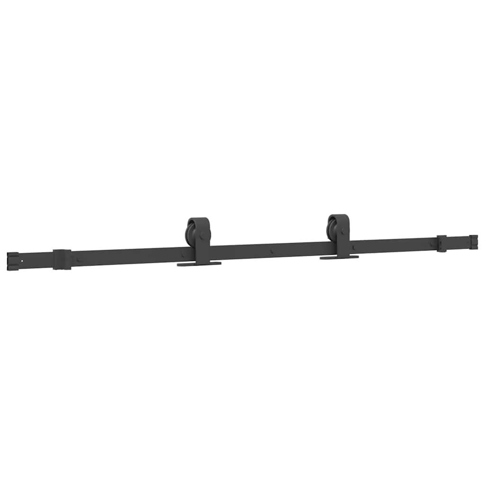 Voir la diapositive 4 : VIDAXL Porte coulissante kit de quincaillerie noir 76x205 cm verre ESG