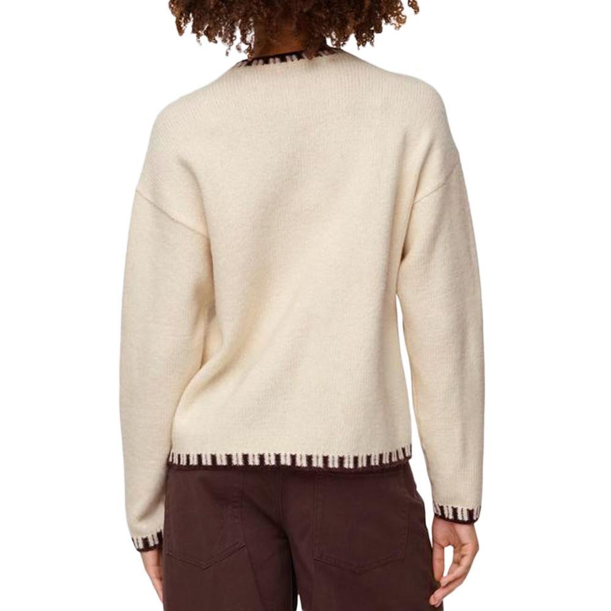 JACQUELINE DE YONG Pull Beige Femme JDY Silja