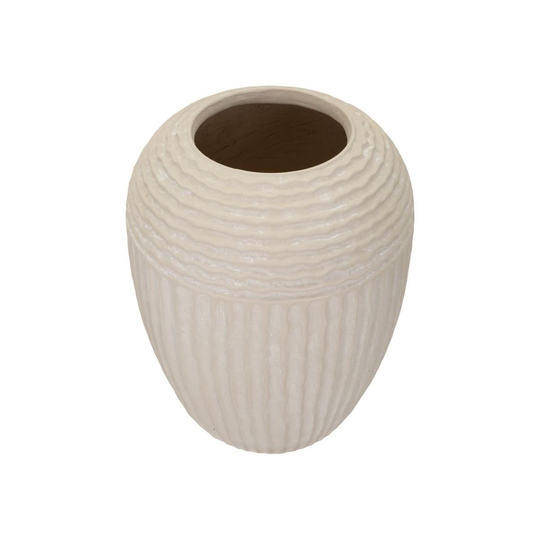 Voir la diapositive 2 : Paris Prix Cache-Pot Design  Mist  38cm Crème