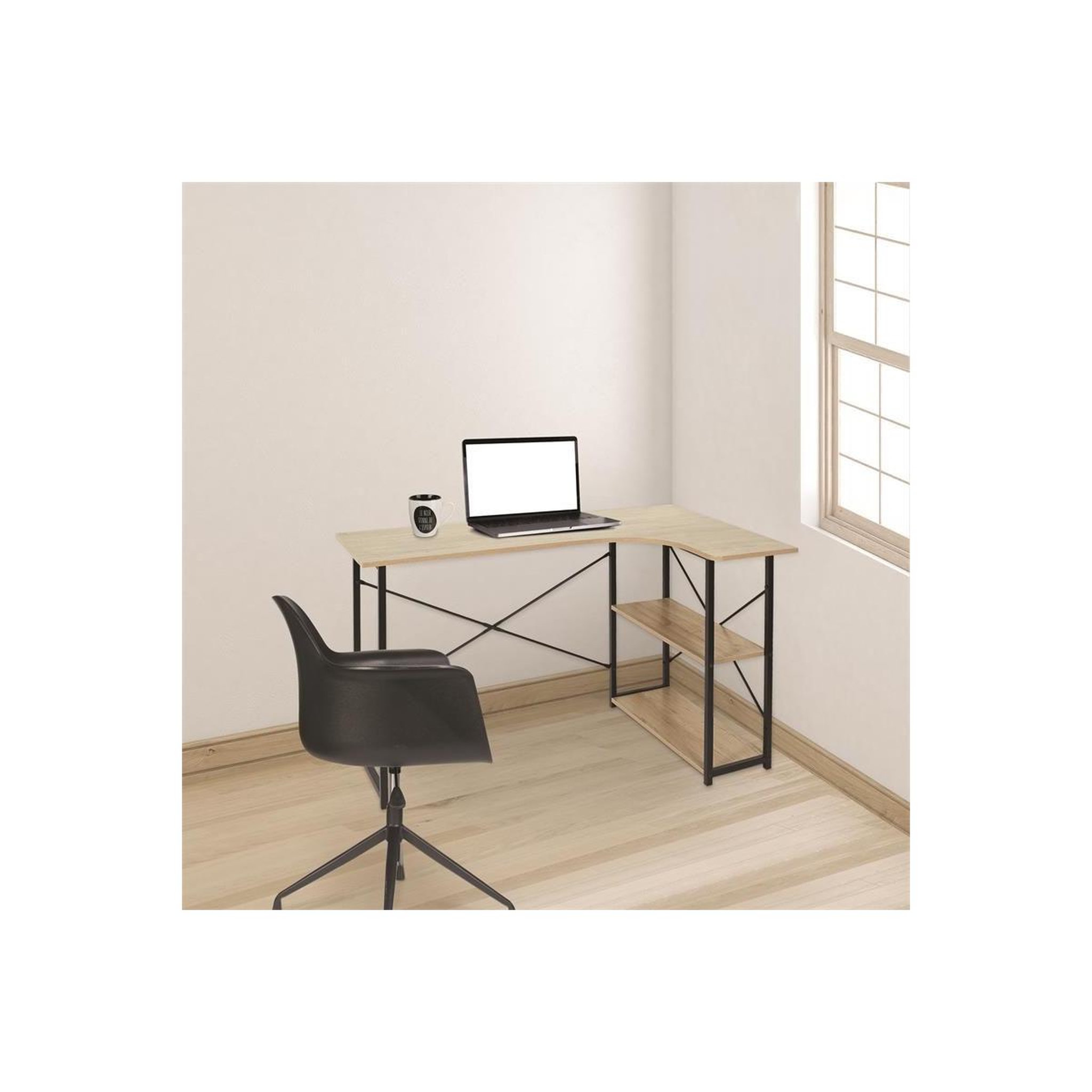 Voir la diapositive 4 : The Home Deco Factory Bureau d'angle Job
