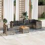 Voir la diapositive 1 : VIDAXL Salon de jardin avec coussins 7 pcs gris resine tressee