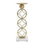 Paris Prix Bougeoir Design en Métal  Étoiles  32cm Or