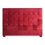 Voir la diapositive 1 : Paris Prix Tête de Lit Capitonnée en Velours  Amor  160cm Rouge