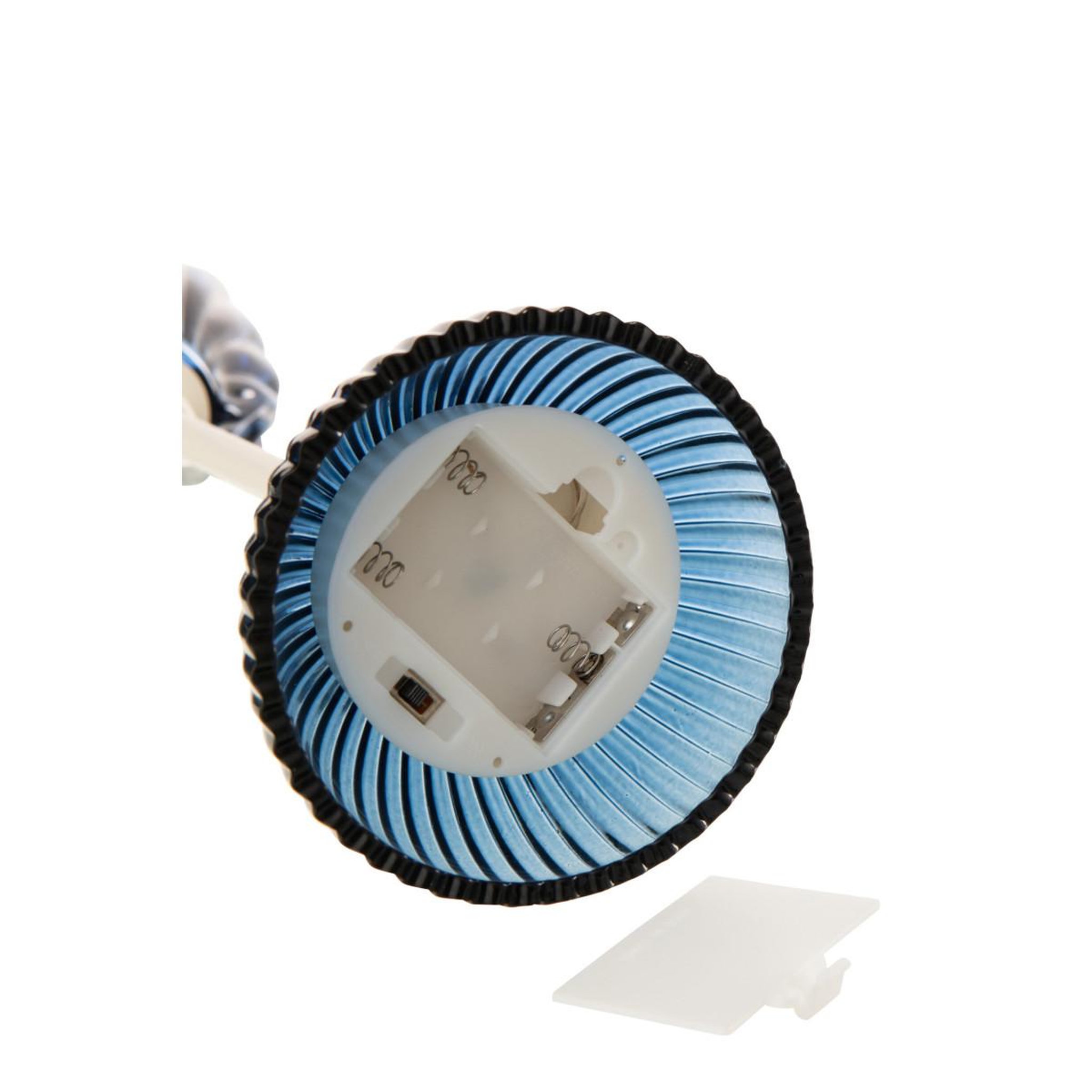 Voir la diapositive 3 : J-LINE Lampe à poser led coquillage  conchiglia  31cm bleu