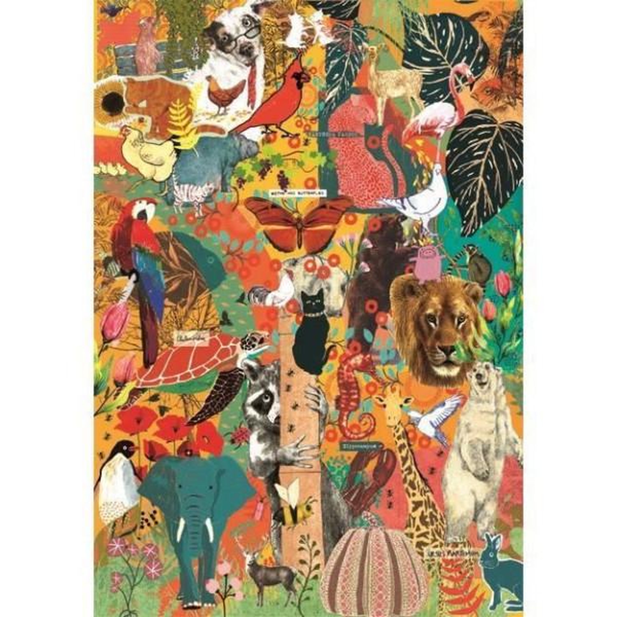 Voir la diapositive 2 : CLEMENTONI Clementoni - compact 1000 pieces - more is more - animals & botanics