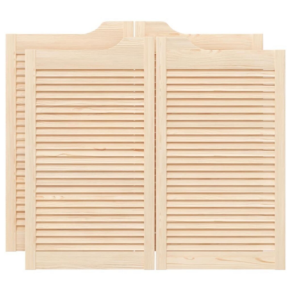 VIDAXL Portes battantes a persiennes 2paires 90x100 cm bois massif Pin