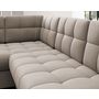 Voir la diapositive 6 : BEST MOBILIER Nappa - canapé panoramique d'angle gauche 7 places convertible avec coffre en velours