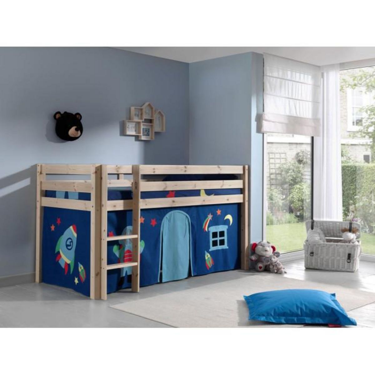 Paris Prix Pack - Lit Enfant, Tente & 3 Pochettes  Pino Astronaute II  Naturel