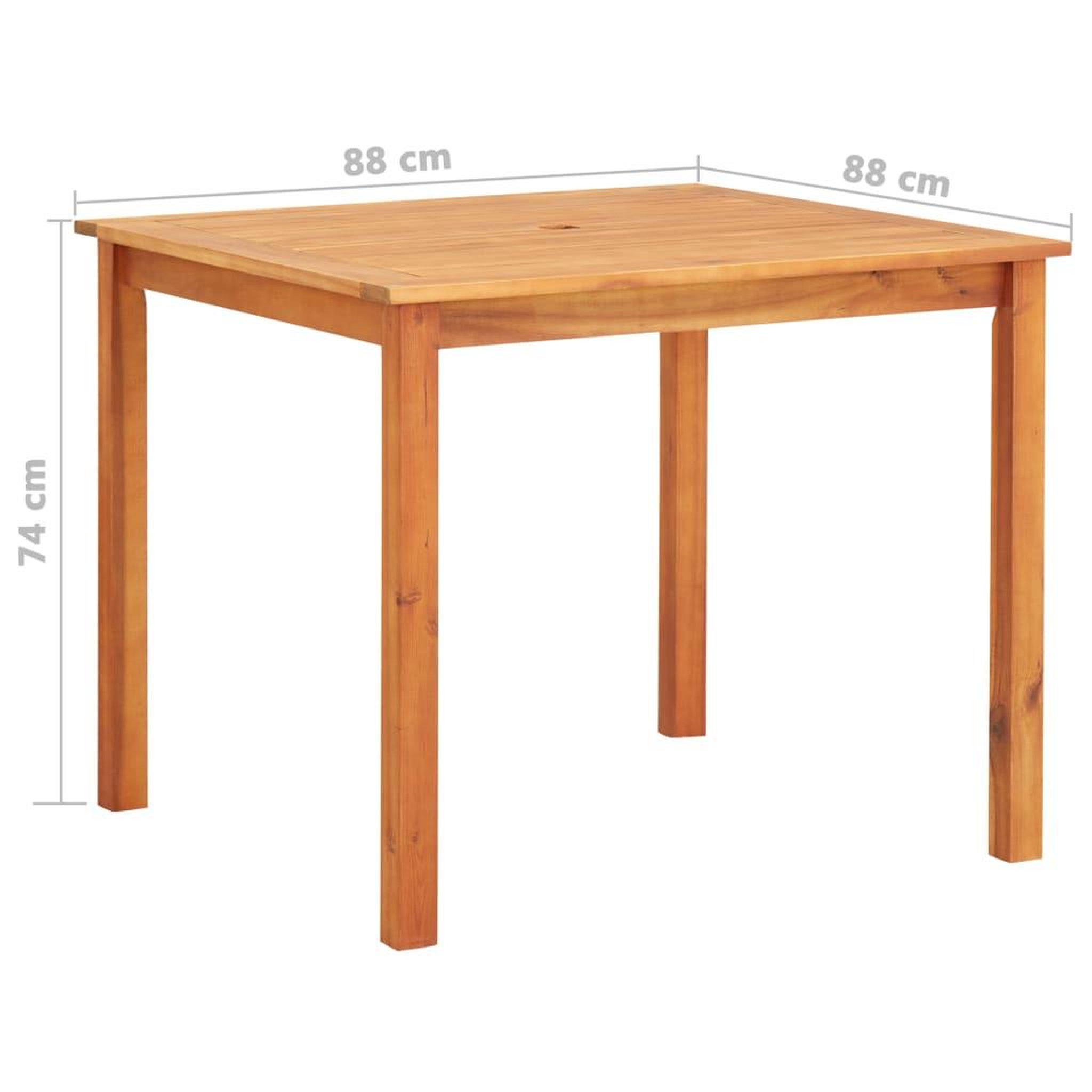Voir la diapositive 6 : VIDAXL Ensemble a manger de jardin 5 pcs avec coussins Acacia solide