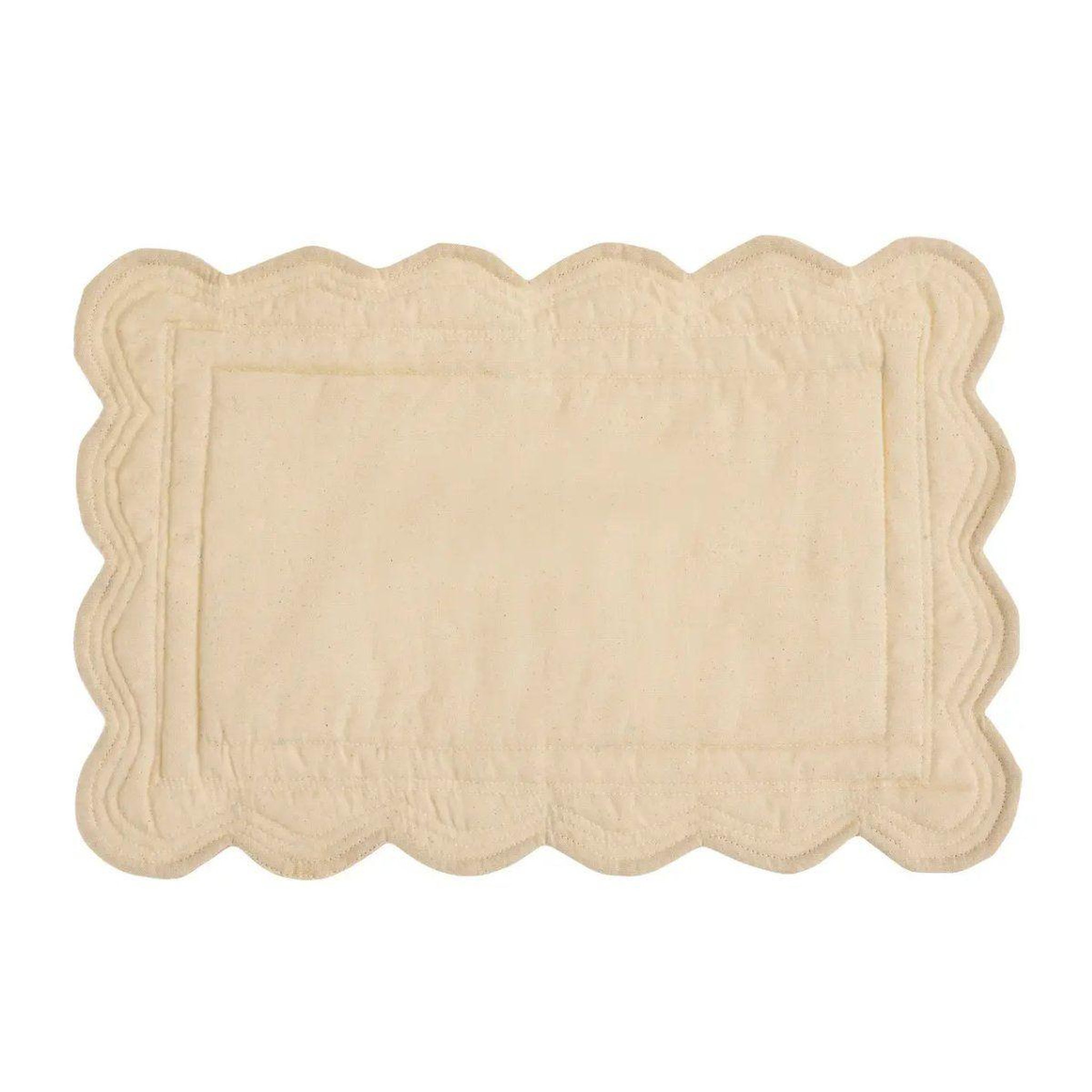 SECRET DE GOURMET Set de table boutis  the floral  30x45cm beige