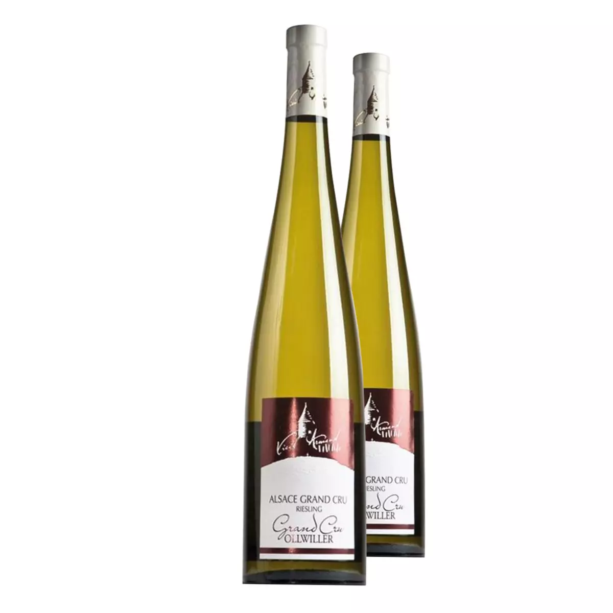 Lot de 2 bouteilles Alsace Grand Cru Ollwiller Riesling AOP Blanc 2017 