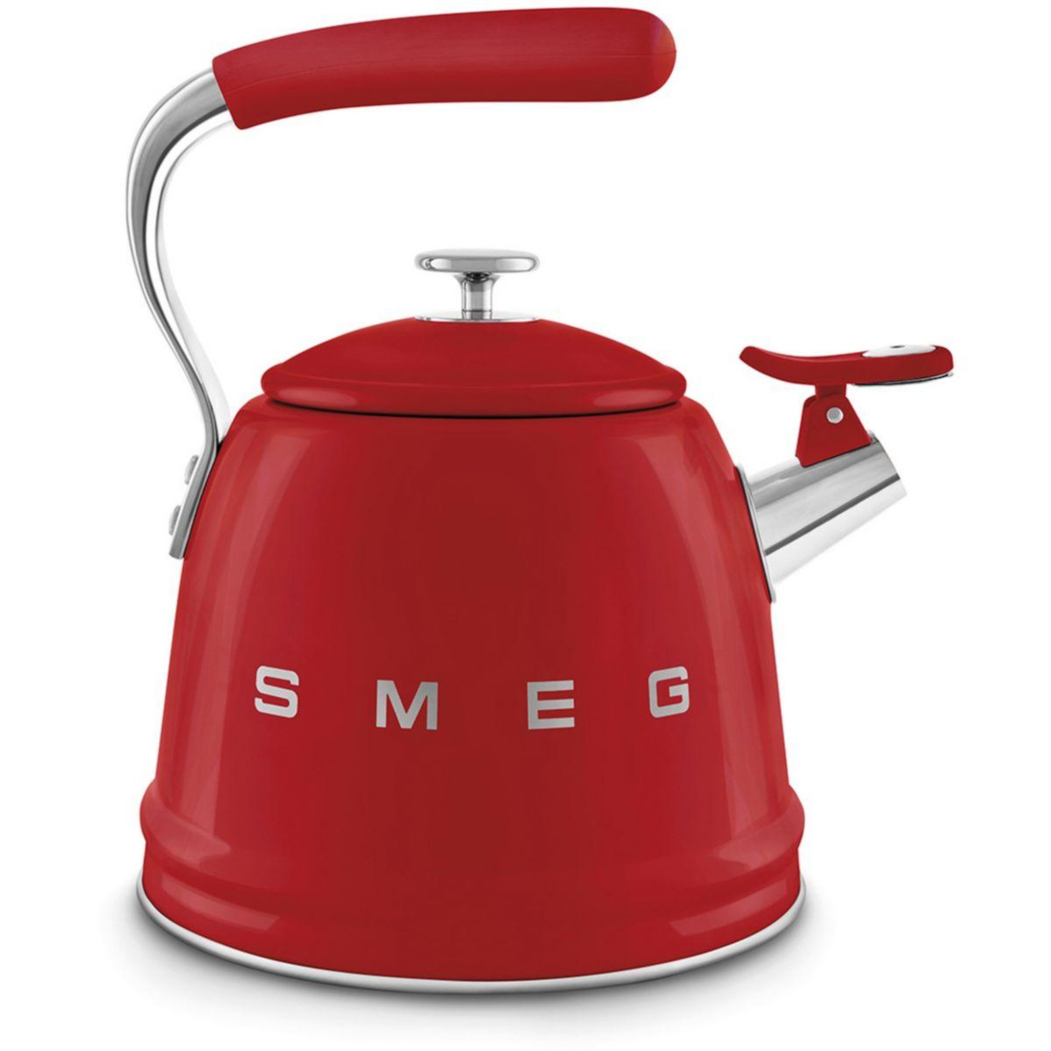 Voir la diapositive 3 : SMEG Bouilloire sifflante 2.3l rouge