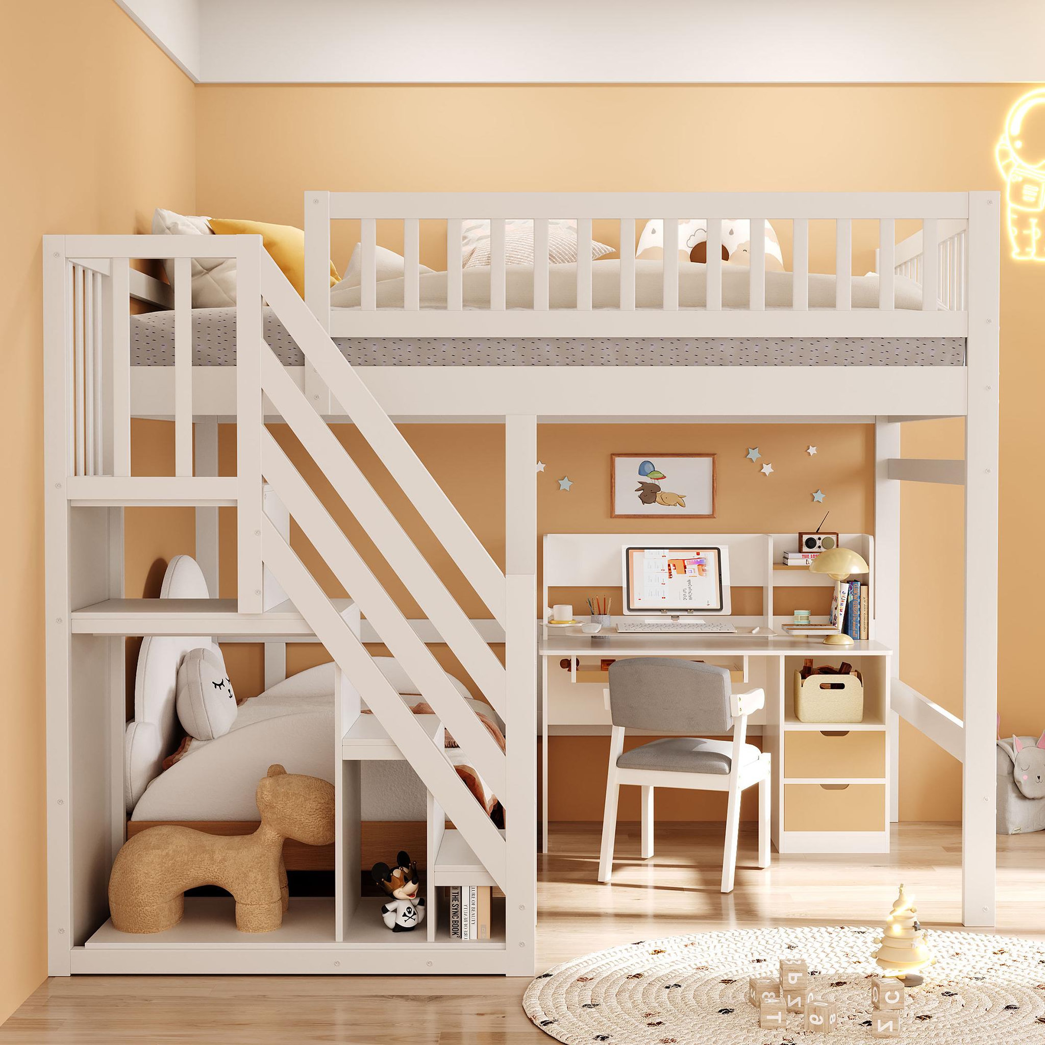 Voir la diapositive 4 : MERAX Lit mezzanine enfant