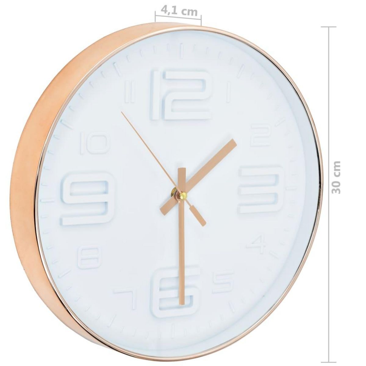 VIDAXL Horloge murale avec aspect de cuivre 30,5 cm
