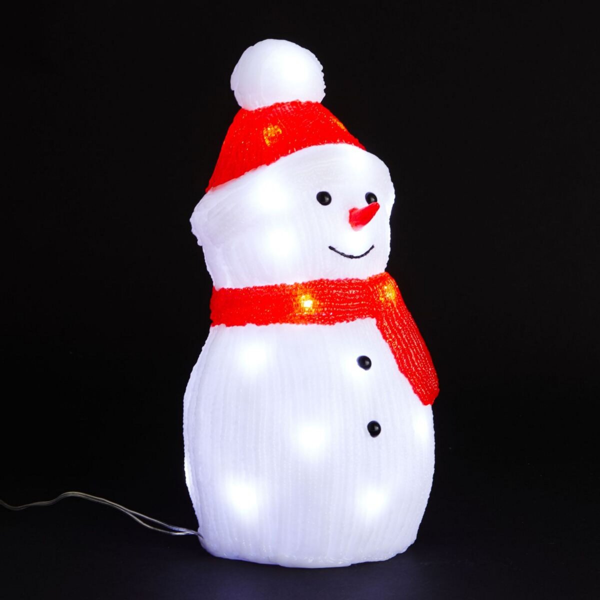Bonhomme de neige lumineux 30 LED