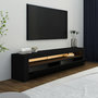 Voir la diapositive 4 : Habitat et Jardin Meuble TV en bois  Bati  - 150 x 36 x 46 cm - Noir