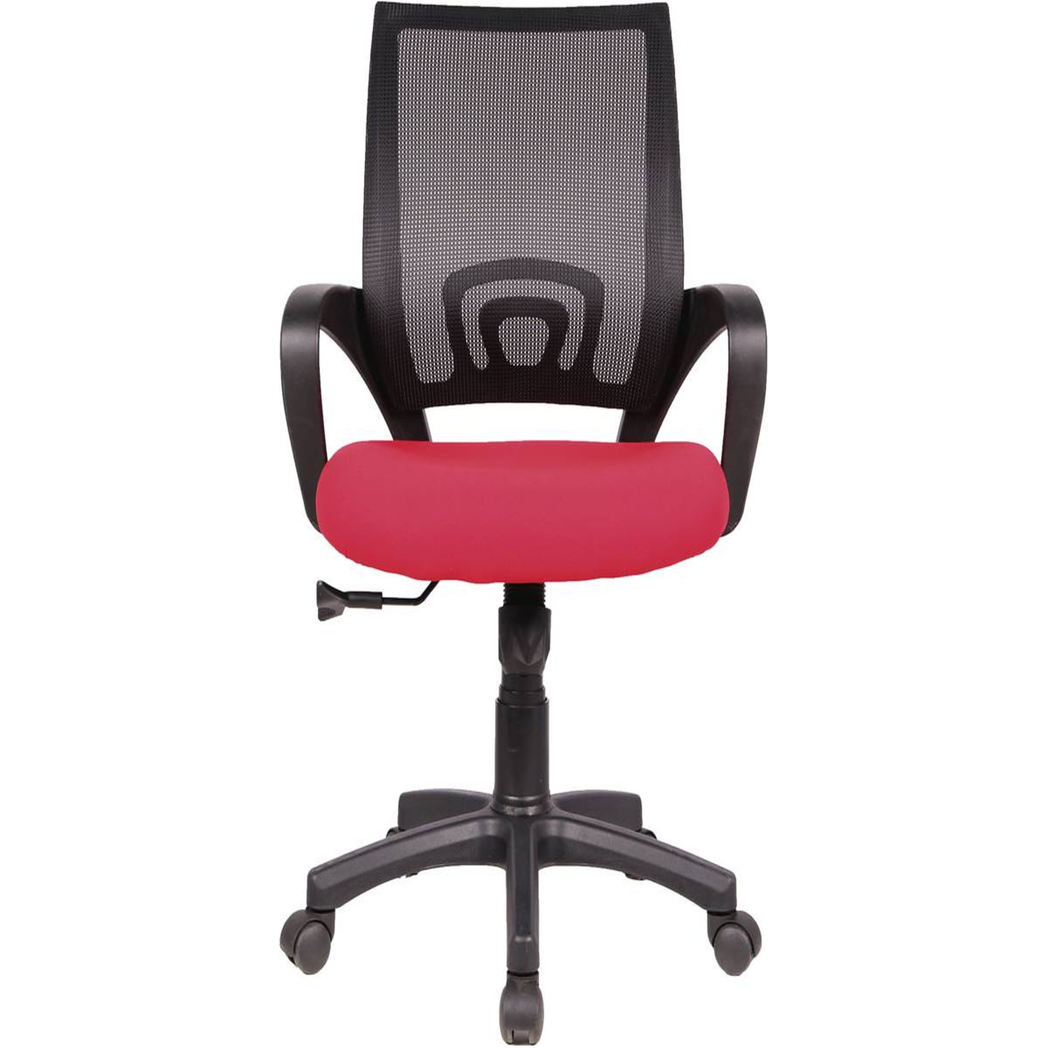 Voir la diapositive 2 : Habitat et Jardin Fauteuil de bureau à roulettes  Dana  - Noir/Rouge