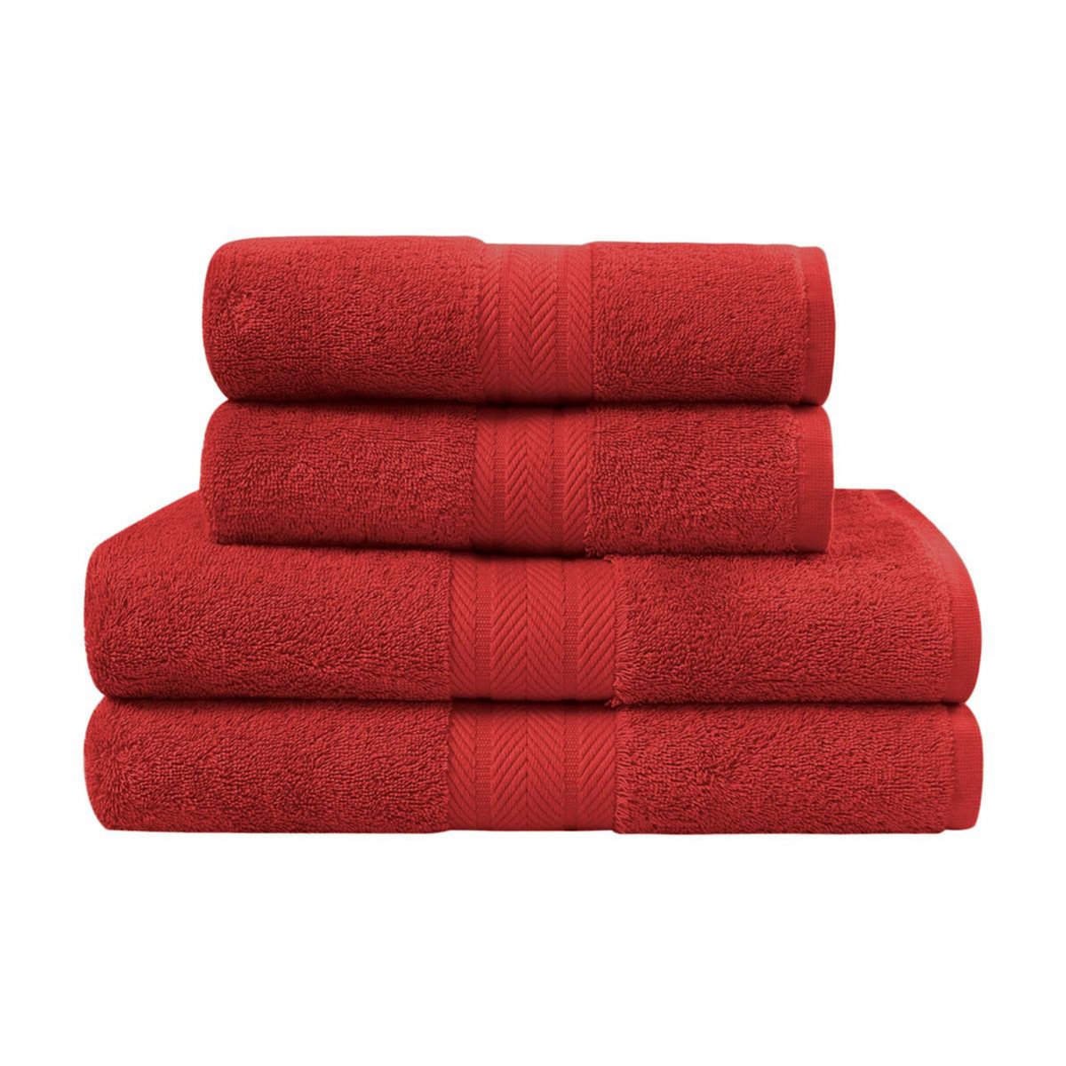 Sensei Maison Ensemble de bain 4 pièces (2 draps de bain + 2 serviettes de toilette) LUXURY
